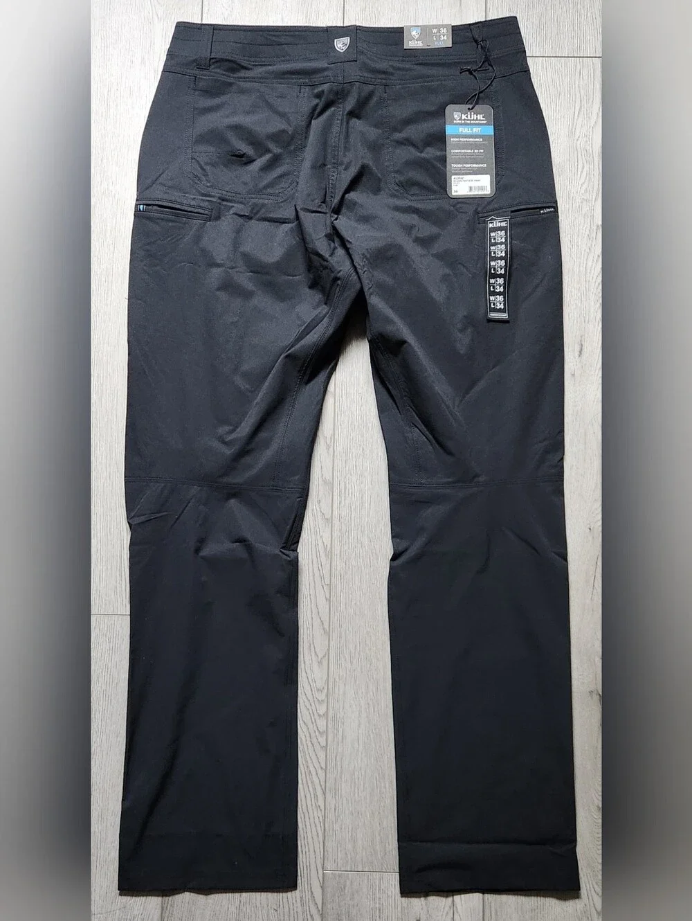 KUHL Silencr Pants Raven Black Mens 36x34 NWT
